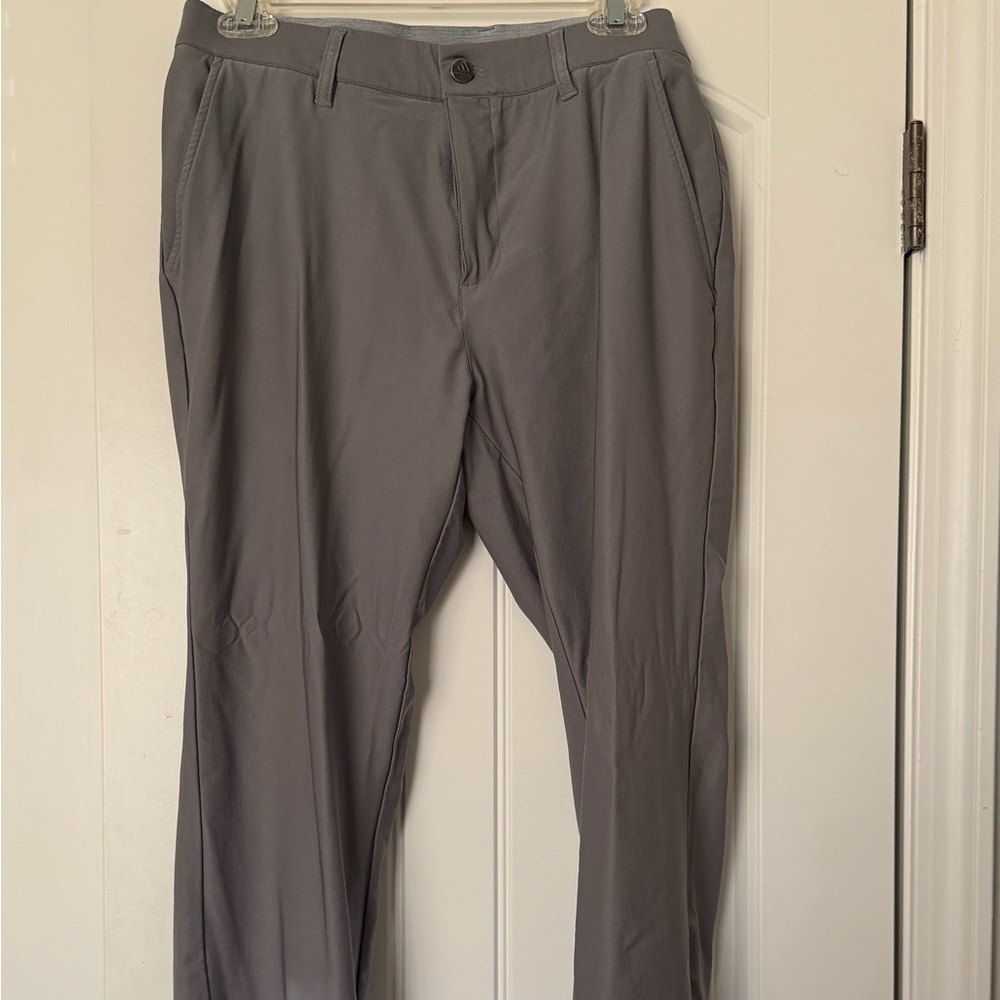 adidas Men's Gray Chino-Style Performance Pants